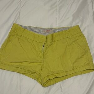 J. Crew Vibrant Lime Green Women's Shorts